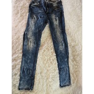 Blue Connection Super Stretchy Acid Washed Jeans‎ Jr's Size 11/12
